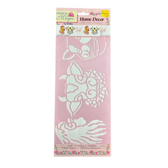 90s Vintage- Stencil Magic by Delta -Country Cousins No. 95 19 0012 NWT - Picture 1 of 6